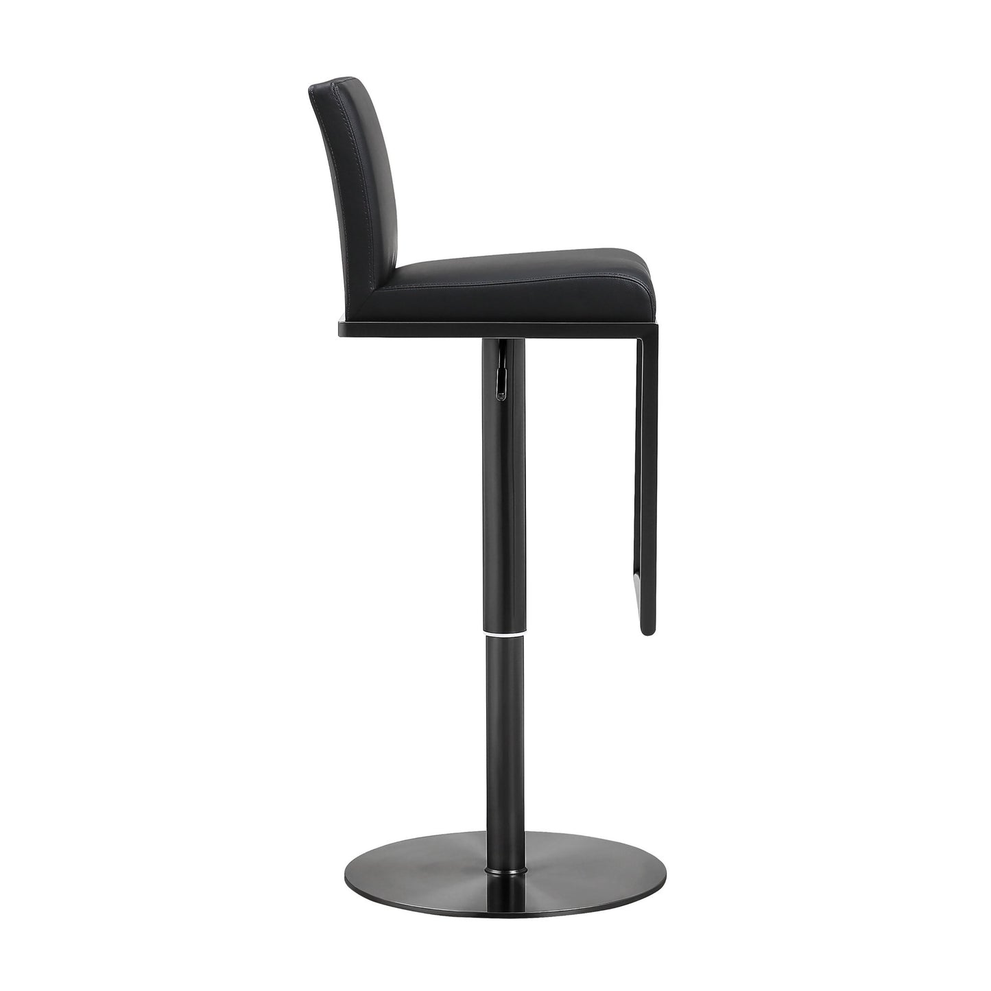 Amalfi Black Performance Vegan Leather on Black Stool - Skandi London