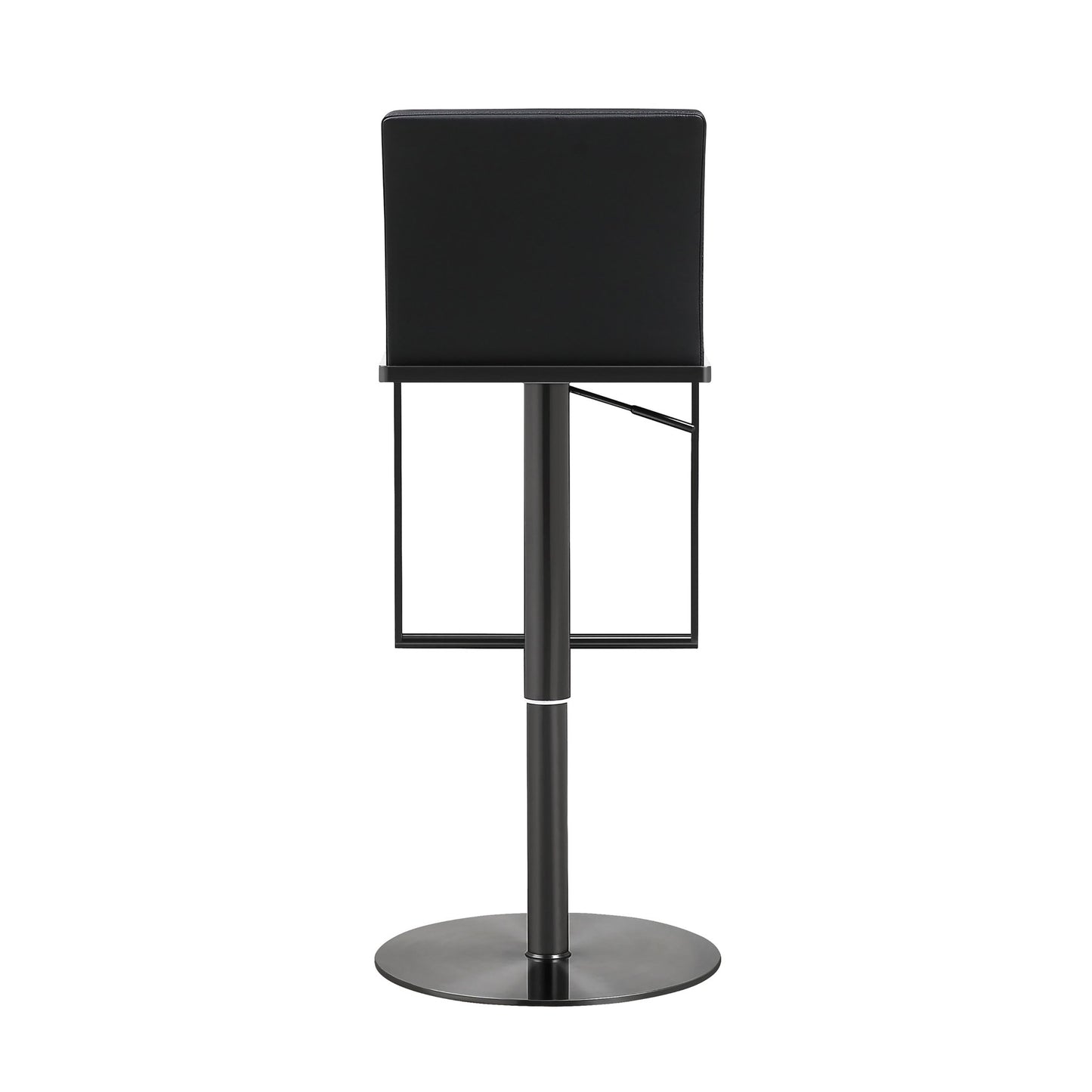 Amalfi Black Performance Vegan Leather on Black Stool - Skandi London