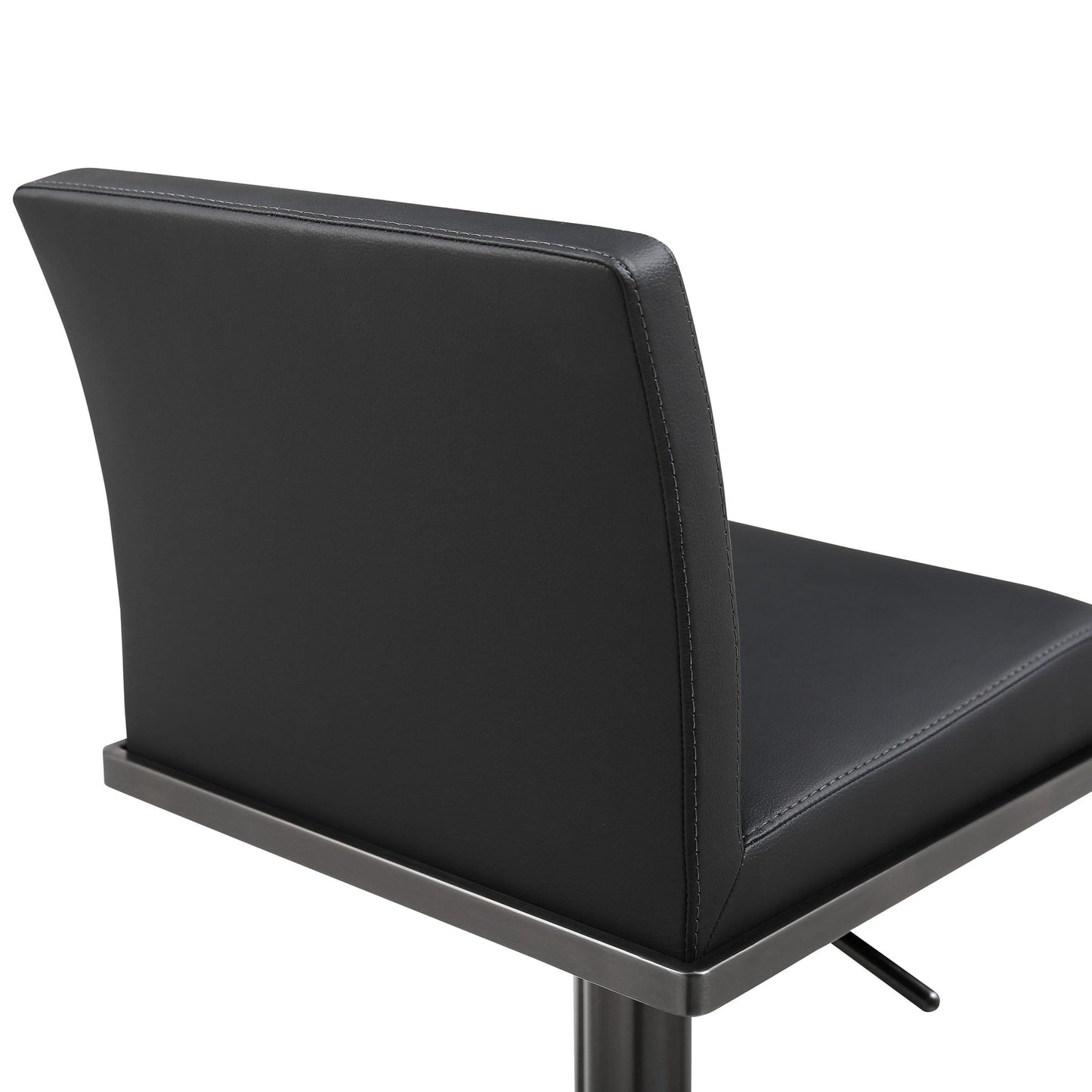 Amalfi Black Performance Vegan Leather on Black Stool - Skandi London