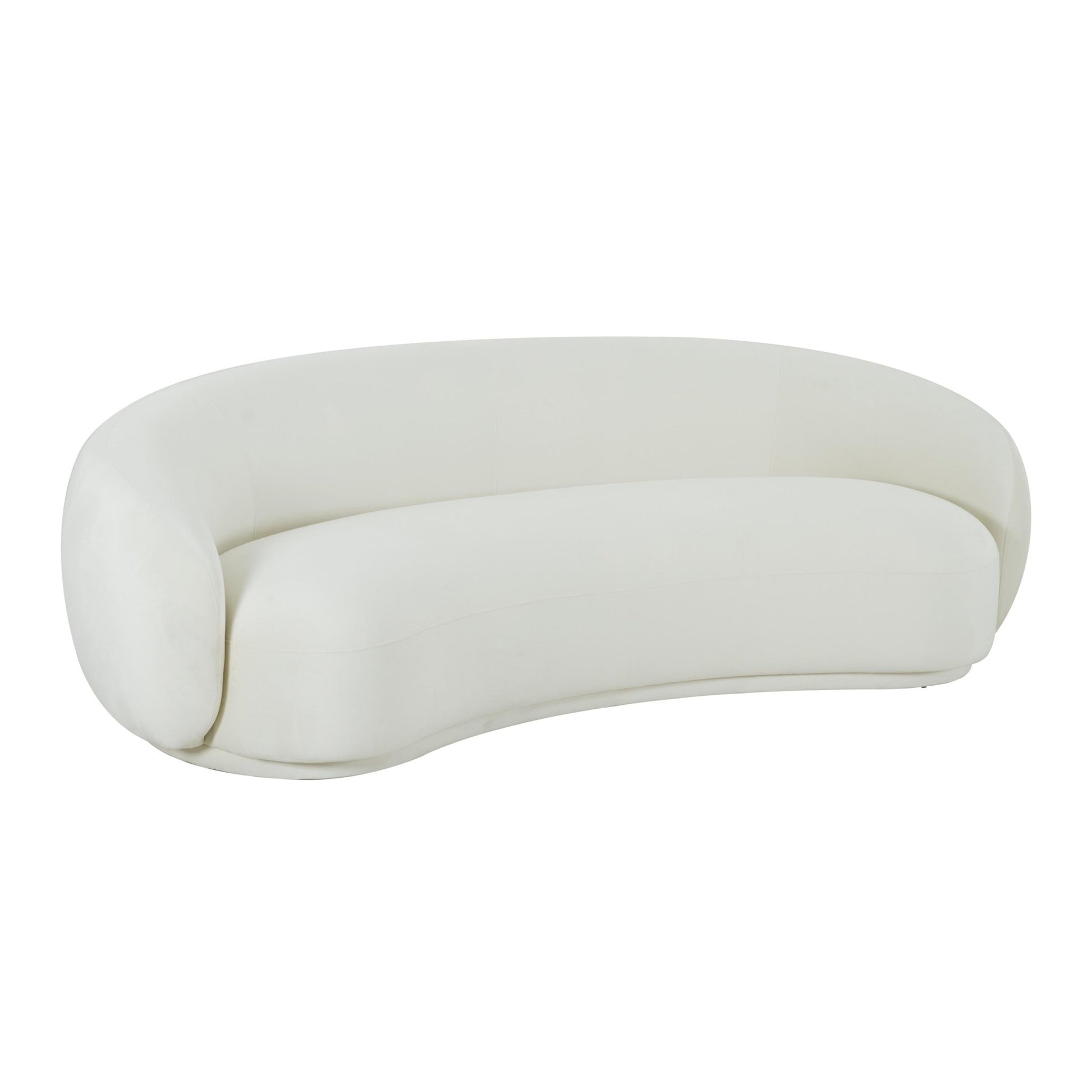 Kendall Cream Velvet Sofa - Skandi London