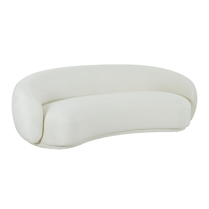 Kendall Cream Velvet Sofa - Skandi London