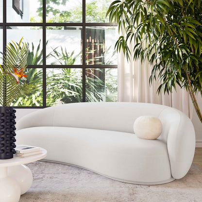 Kendall Cream Velvet Sofa - Skandi London