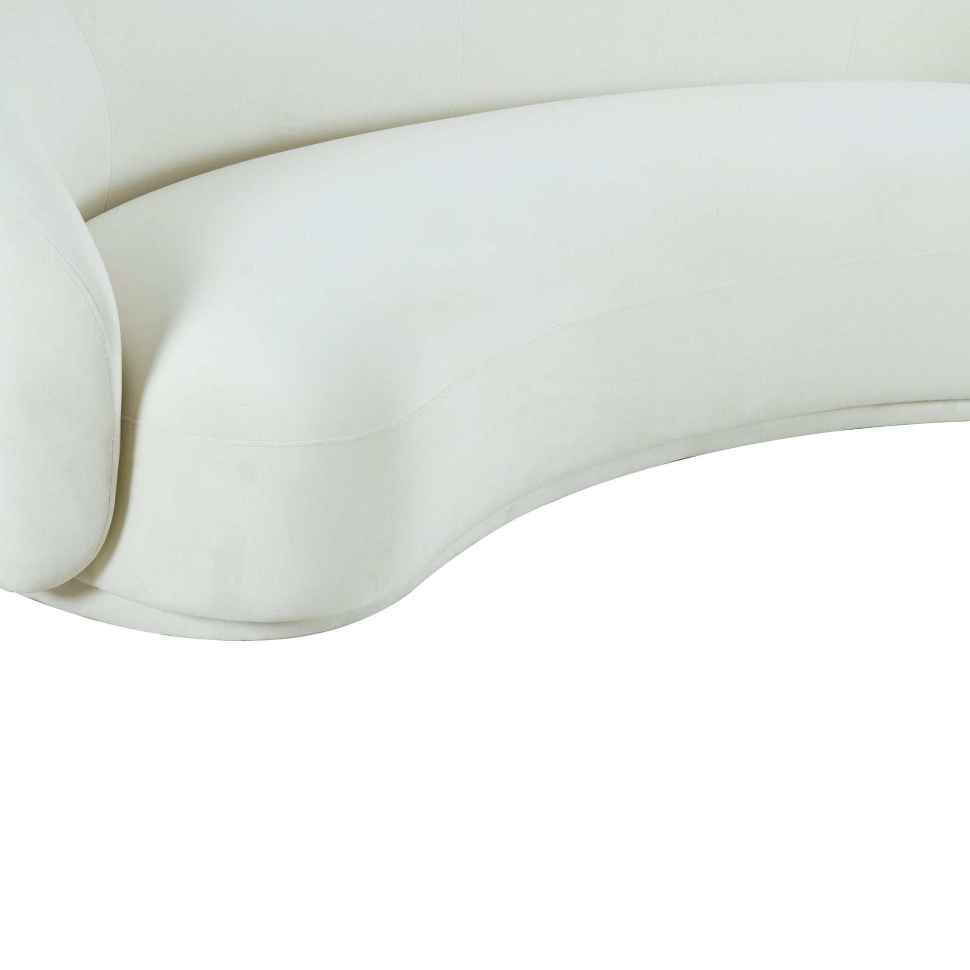 Kendall Cream Velvet Sofa - Skandi London