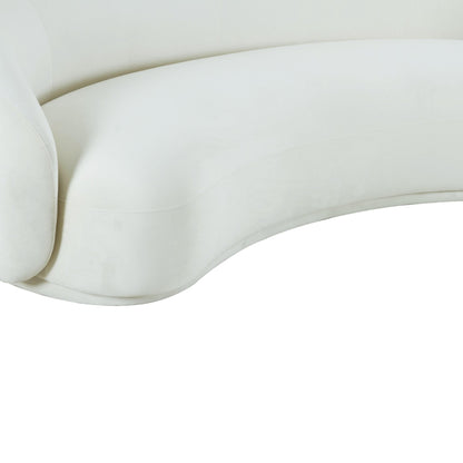 Kendall Cream Velvet Sofa - Skandi London