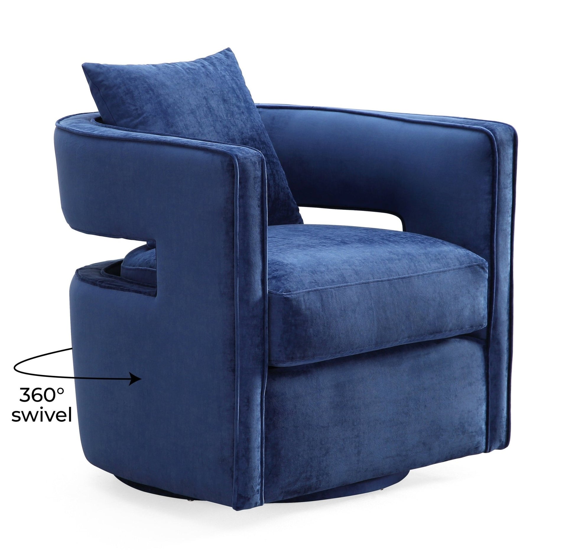 Kennedy Navy Swivel Chair - Skandi London