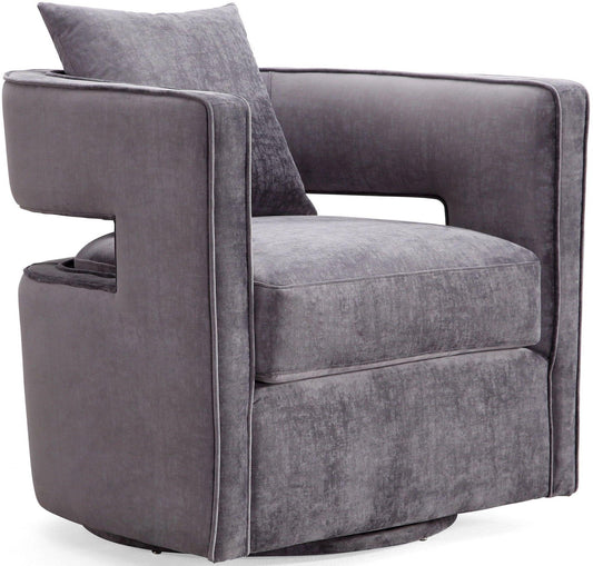 Kennedy Grey Swivel Chair - Skandi London