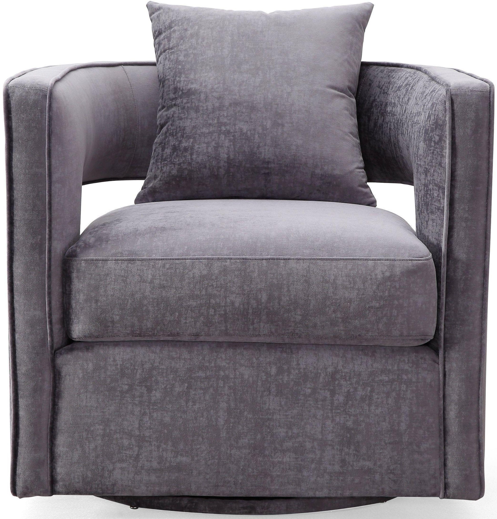 Kennedy Grey Swivel Chair - Skandi London