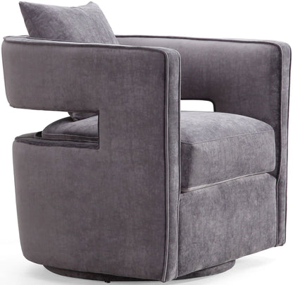 Kennedy Grey Swivel Chair - Skandi London