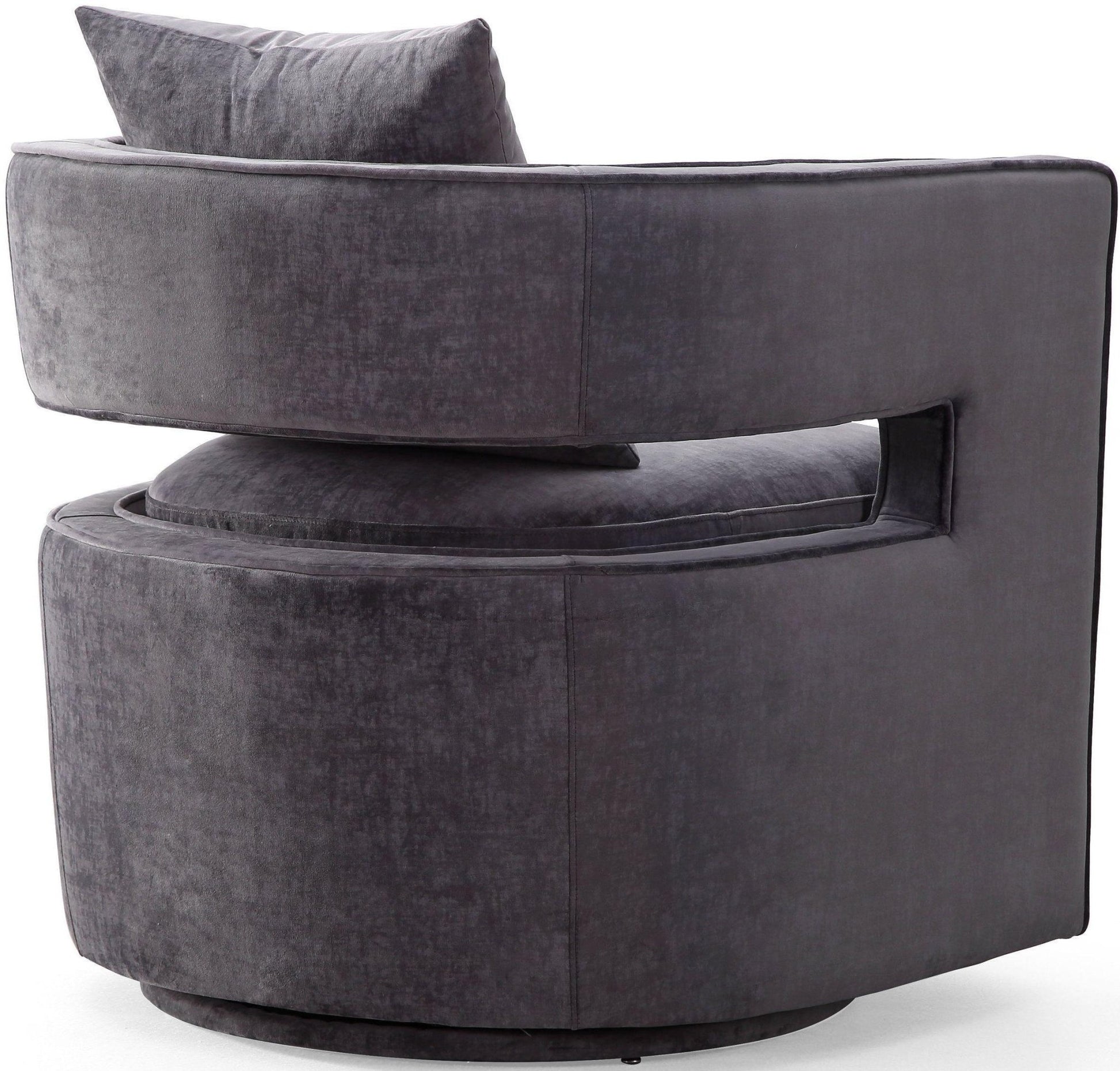 Kennedy Grey Swivel Chair - Skandi London