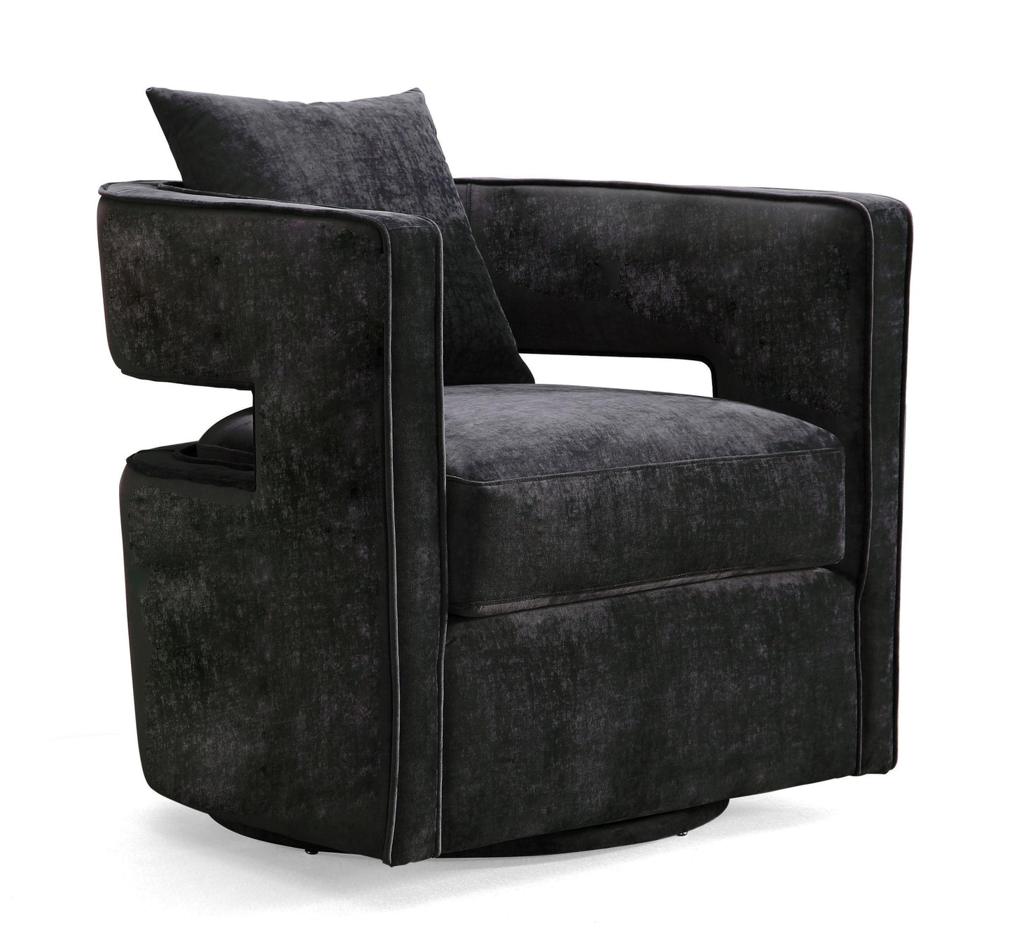 Kennedy Black Swivel Chair - Skandi London