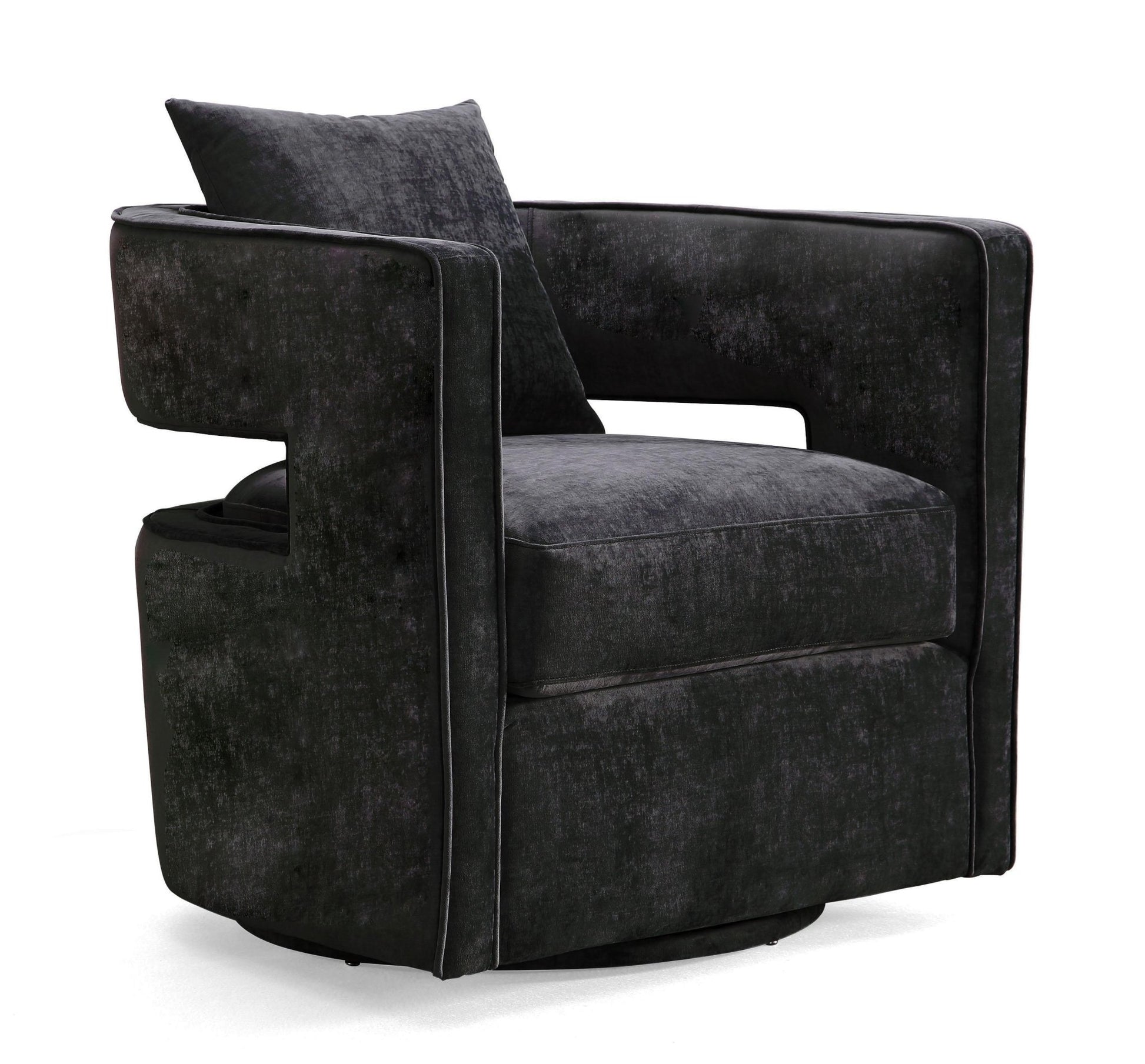 Kennedy Black Swivel Chair - Skandi London