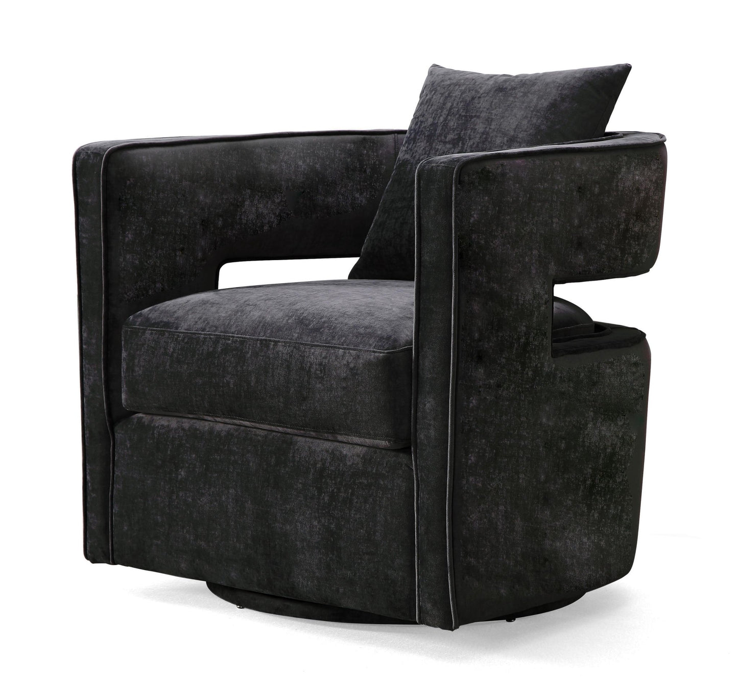 Kennedy Black Swivel Chair - Skandi London