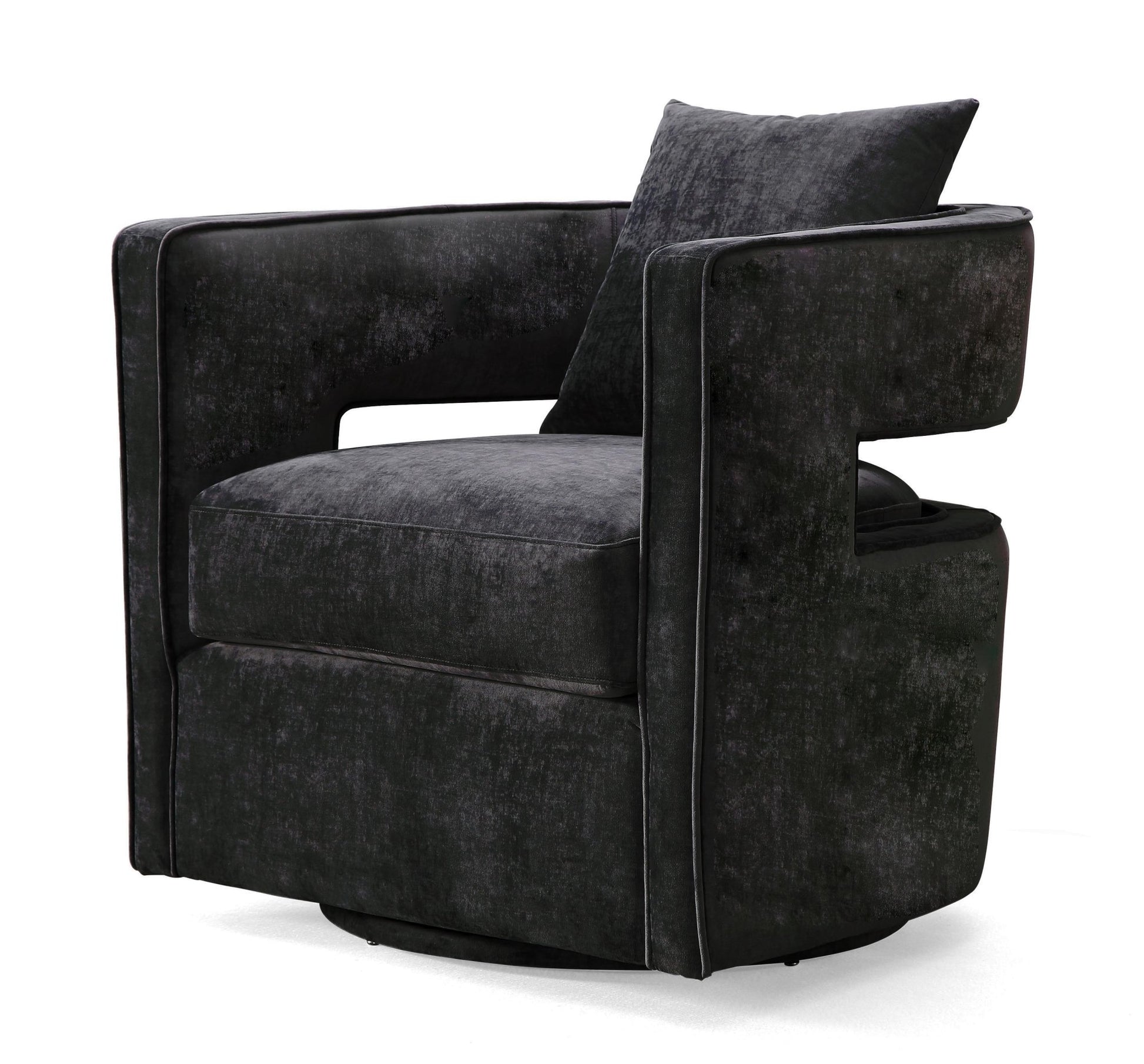 Kennedy Black Swivel Chair - Skandi London