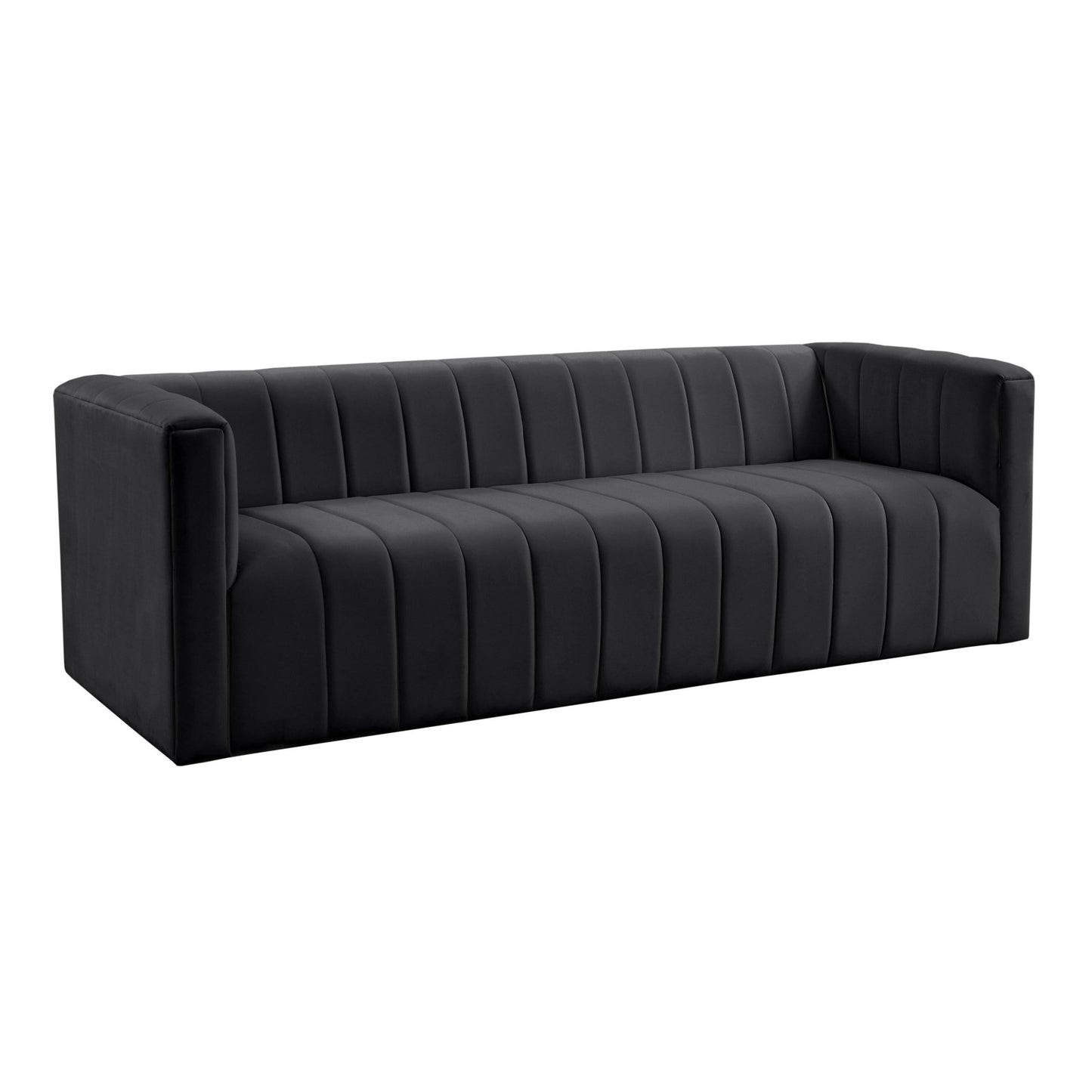 Norah Black Velvet Sofa - Skandi London