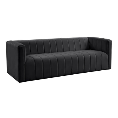 Norah Black Velvet Sofa - Skandi London