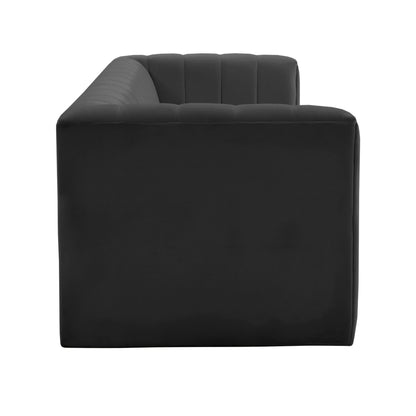 Norah Black Velvet Sofa - Skandi London