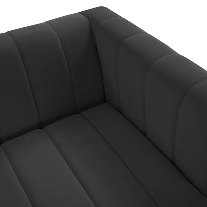 Norah Black Velvet Sofa - Skandi London