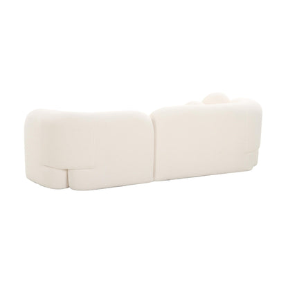 Amelie Cream Faux Fur Sofa - Skandi London