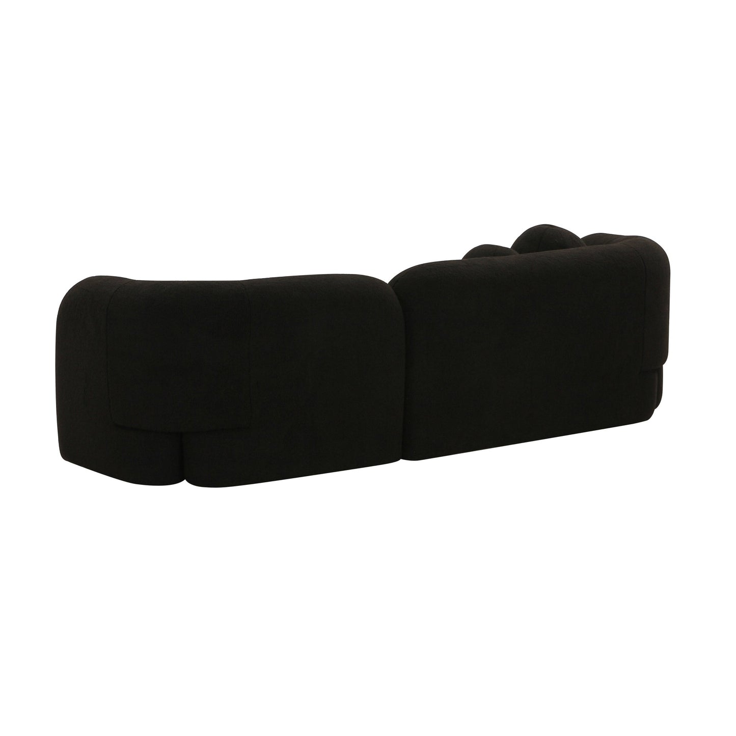 Amelie Black Faux Fur Sofa - Skandi London