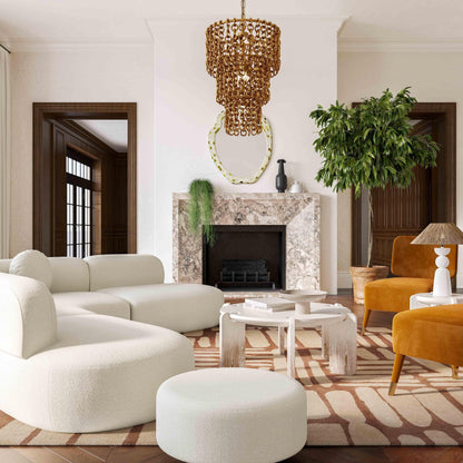 Broohah Cream Boucle Sectional - Skandi London