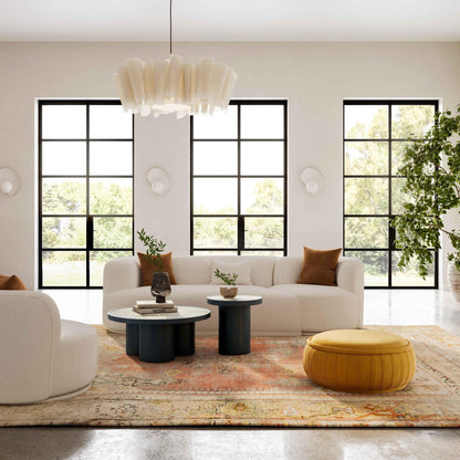 Fickle Cream Boucle 2Piece Modular LAF Sofa - Skandi London