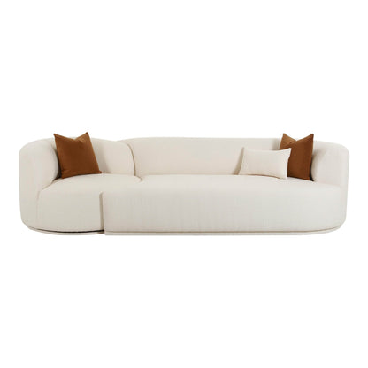 Fickle Cream Boucle 2Piece Modular RAF Sofa - Skandi London