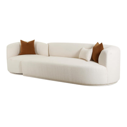 Fickle Cream Boucle 2Piece Modular RAF Sofa - Skandi London