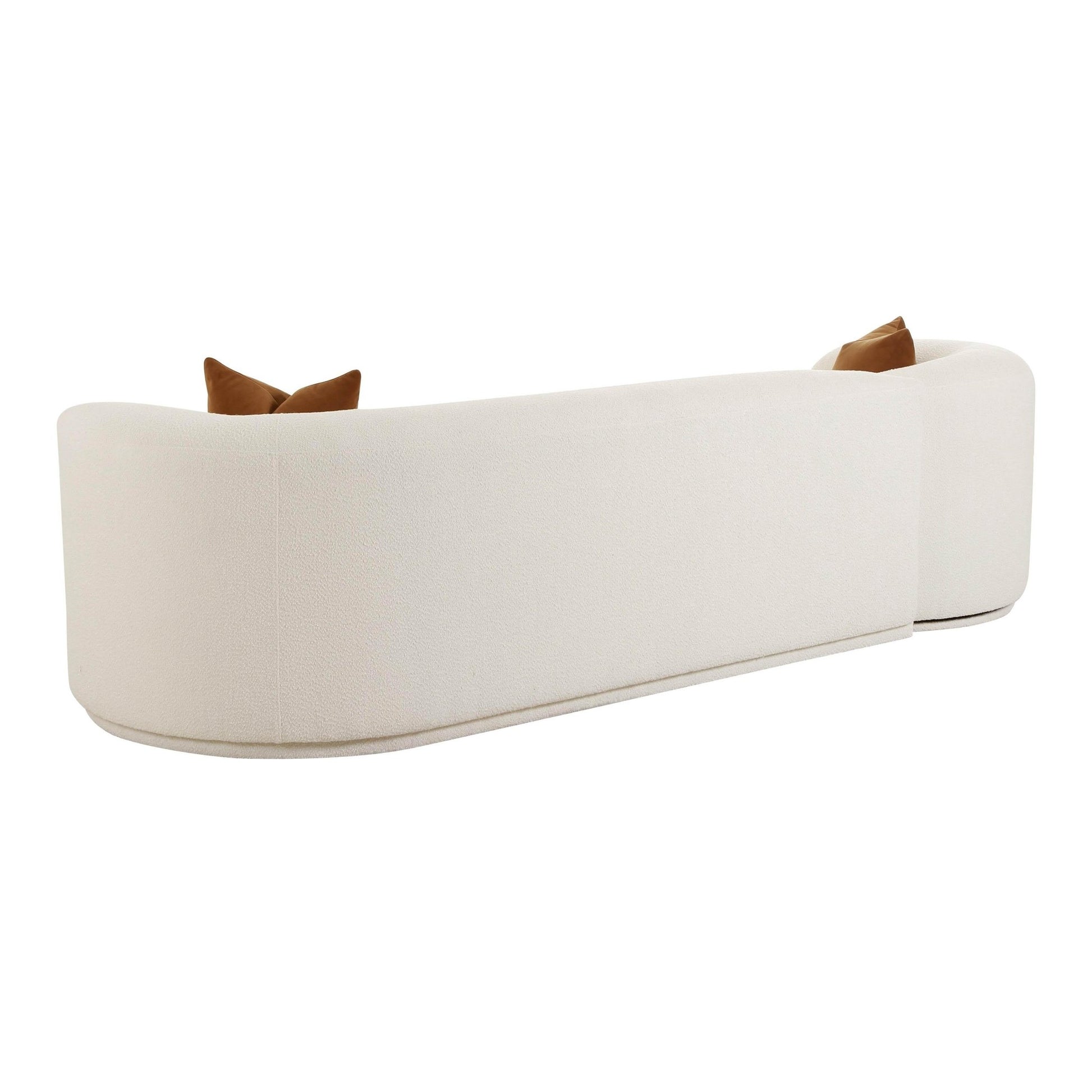 Fickle Cream Boucle 2Piece Modular RAF Sofa - Skandi London