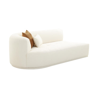 Fickle Cream Boucle Modular LAF Loveseat - Skandi London