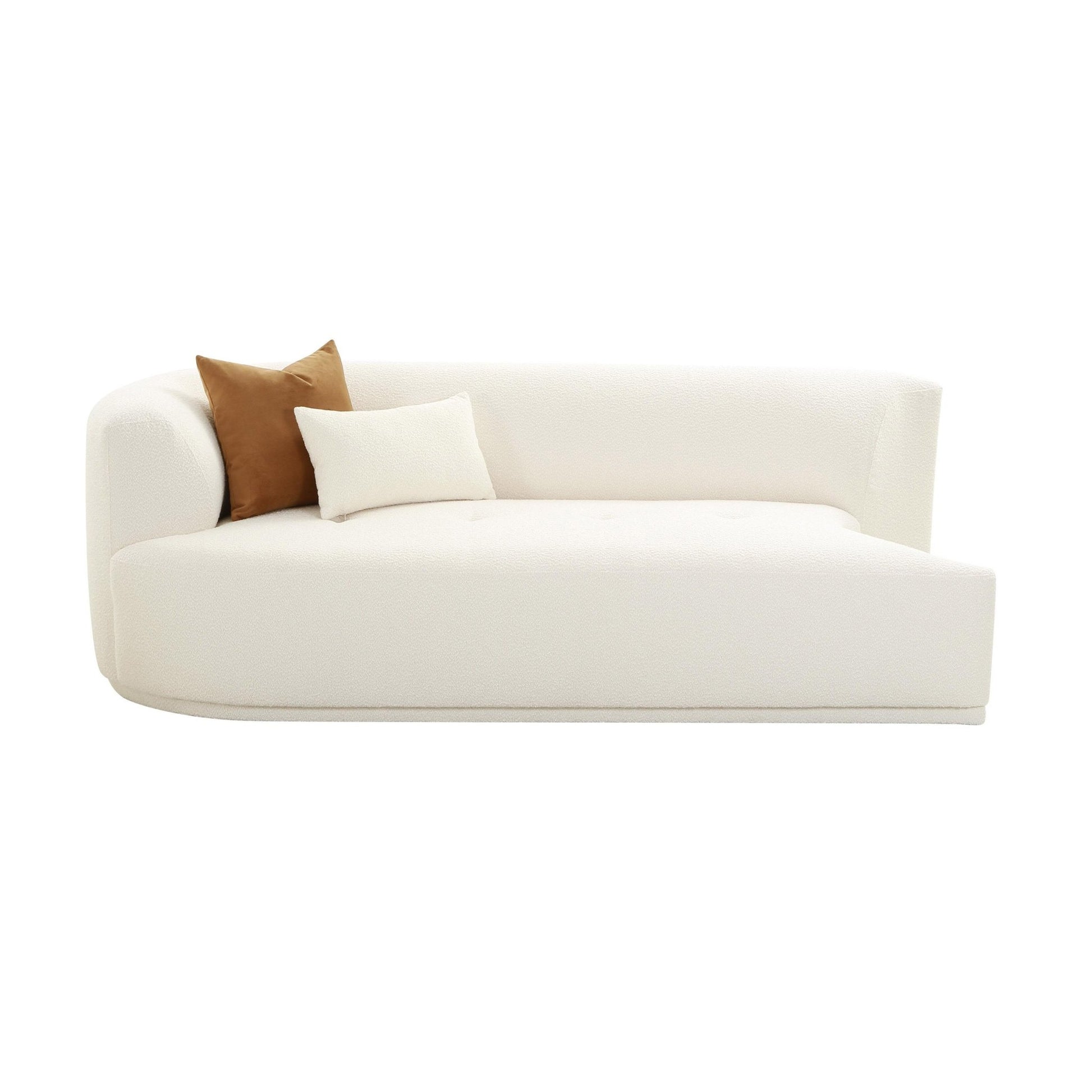 Fickle Cream Boucle Modular LAF Loveseat - Skandi London