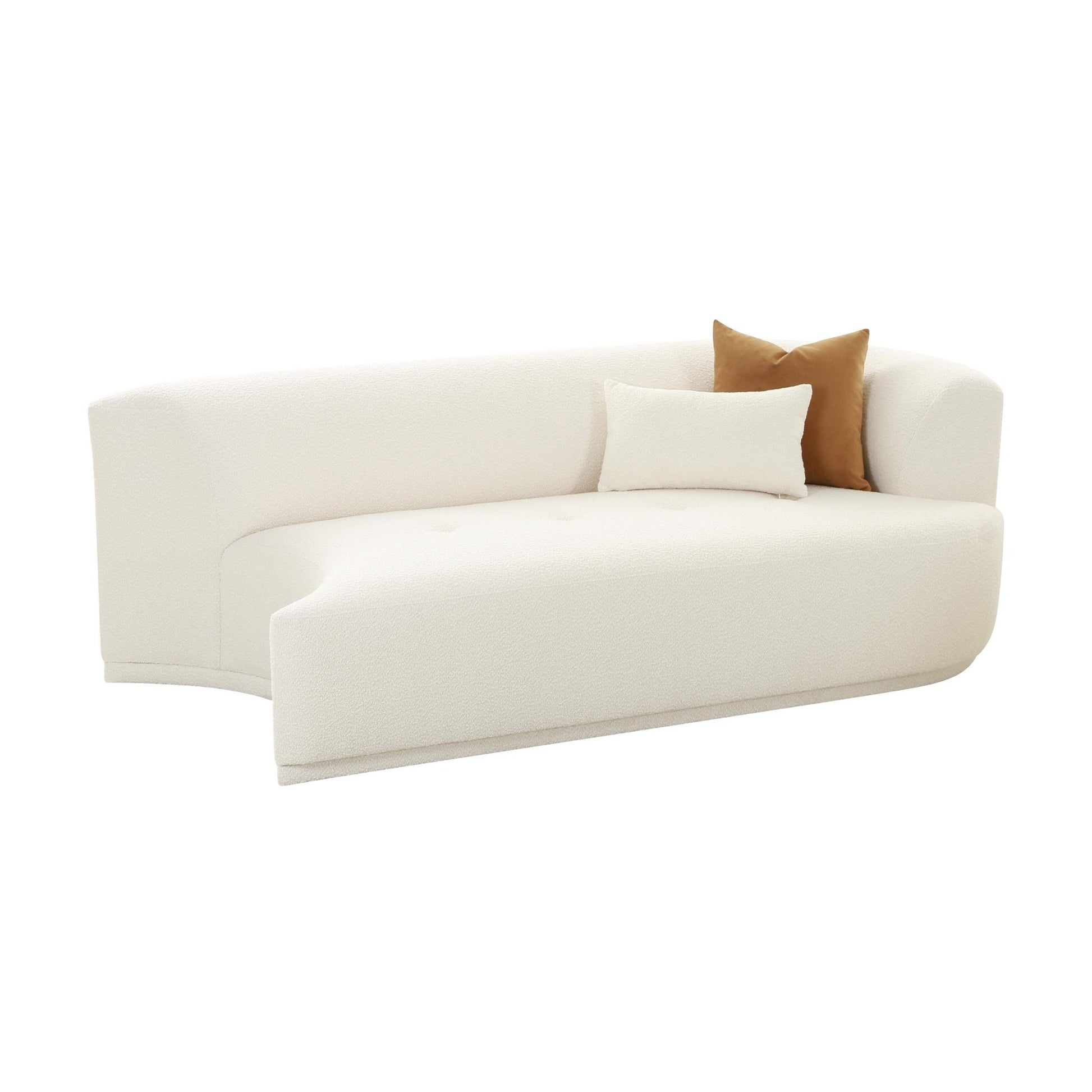 Fickle Cream Boucle Modular RAF Loveseat - Skandi London