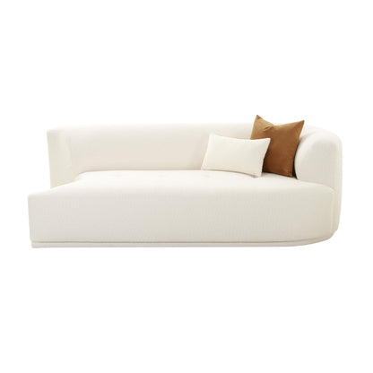 Fickle Cream Boucle Modular RAF Loveseat - Skandi London