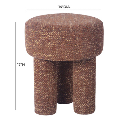 Claire Sedona Brown Knubby Stool - Skandi London