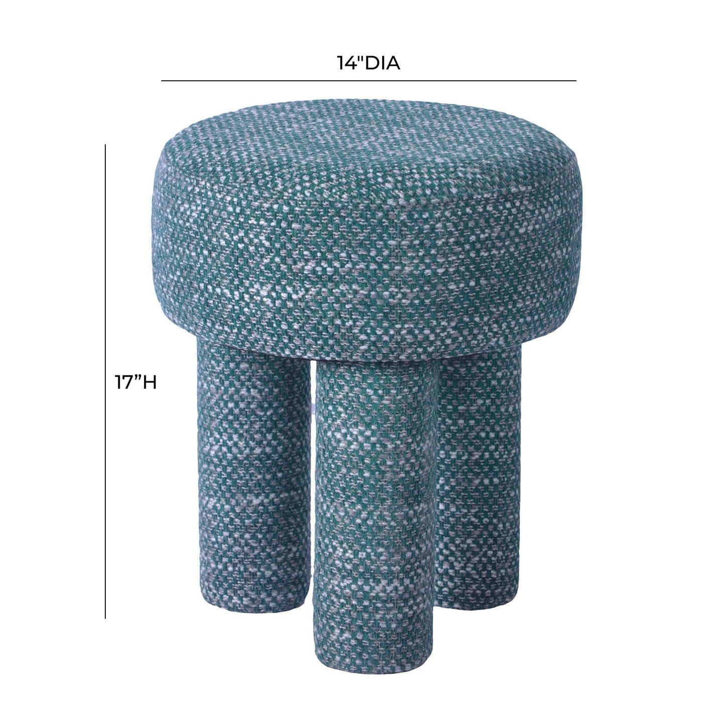 Claire Teal Knubby Stool - Skandi London