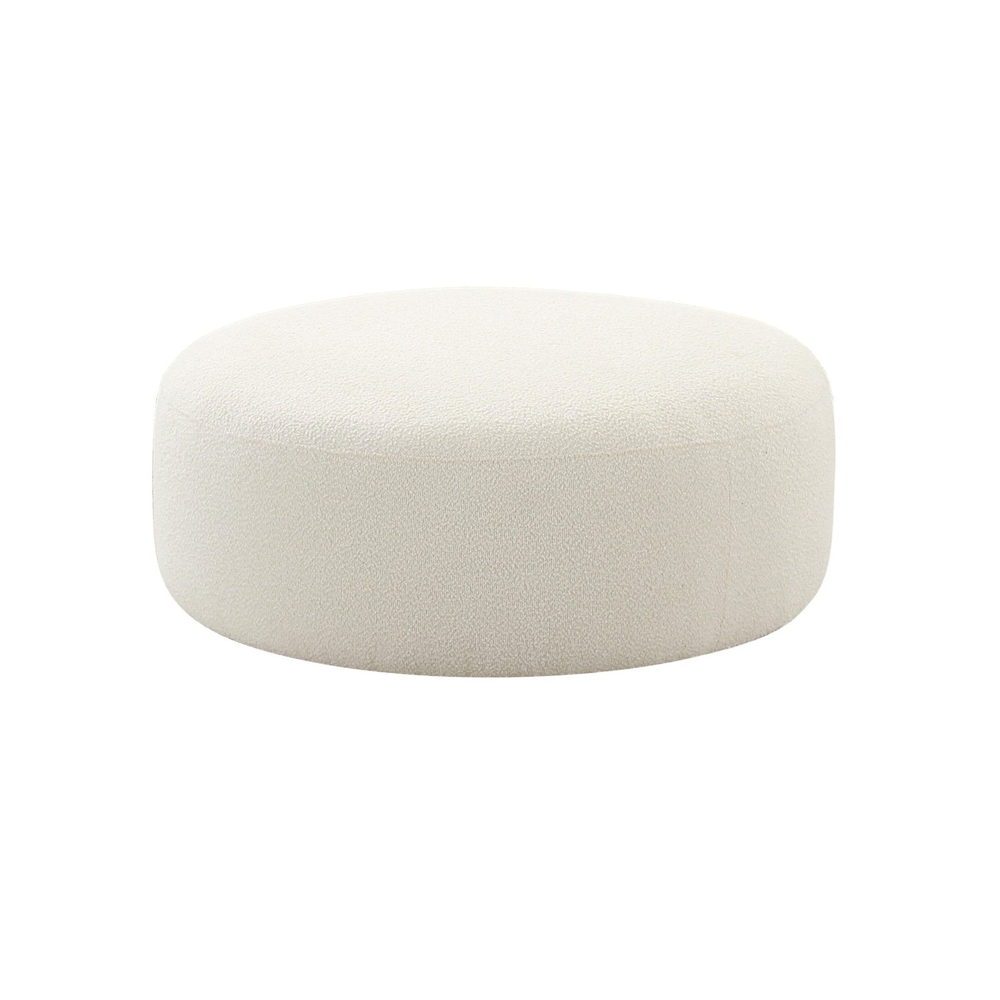 Broohah Cream Boucle Ottoman - Skandi London