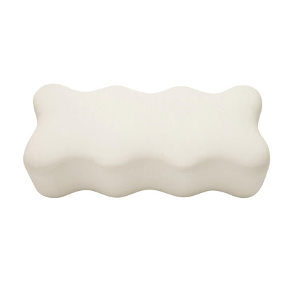 Archie Upholstered Bench in Cream Linen - Skandi London