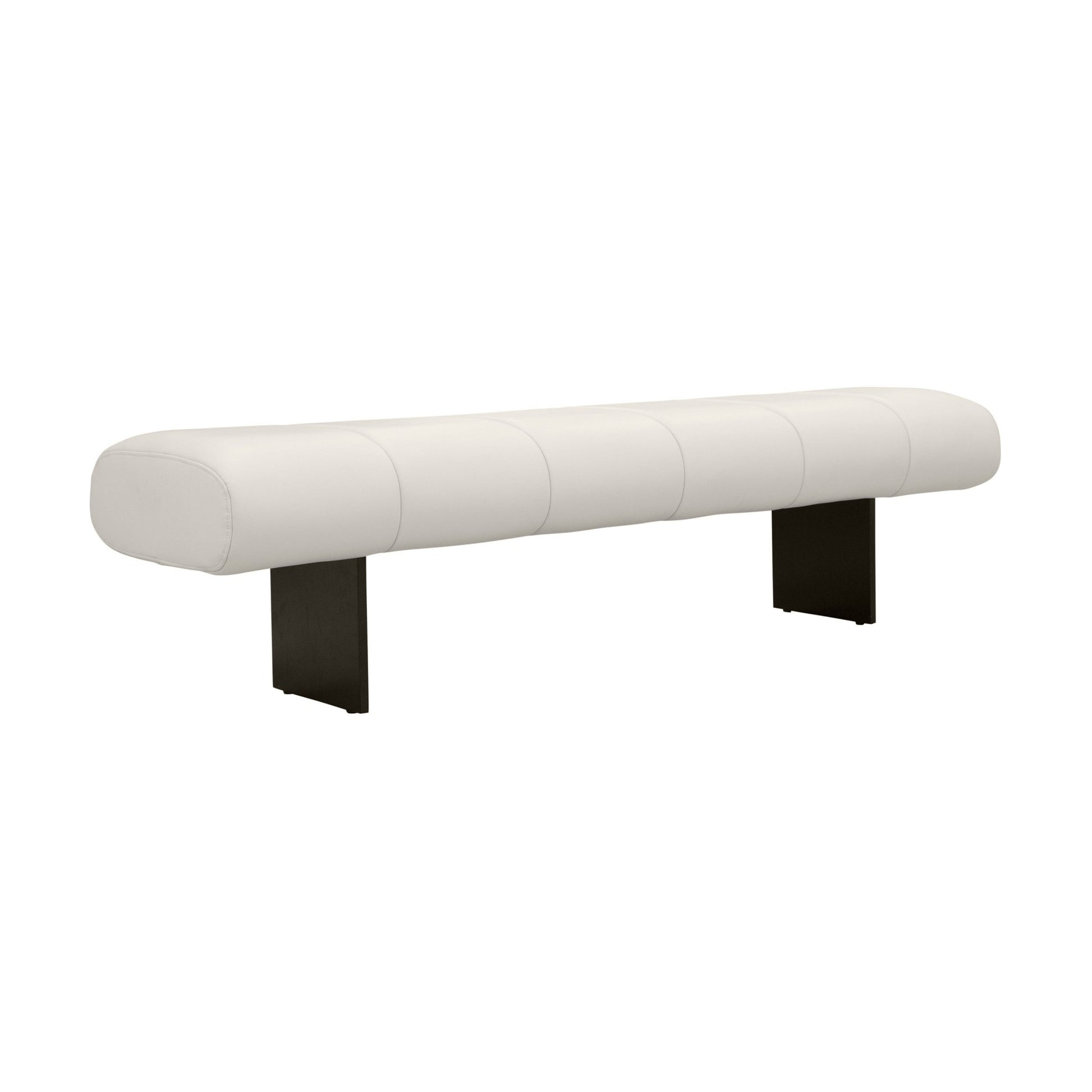 Karol Cream Performance Vegan Leather Bench - Skandi London