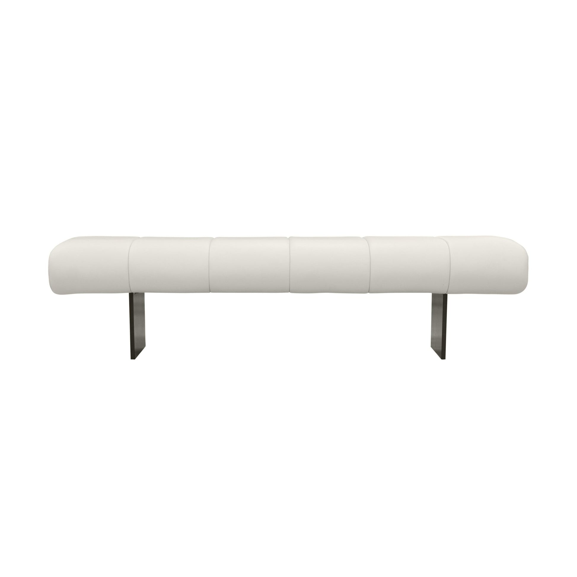 Karol Cream Performance Vegan Leather Bench - Skandi London