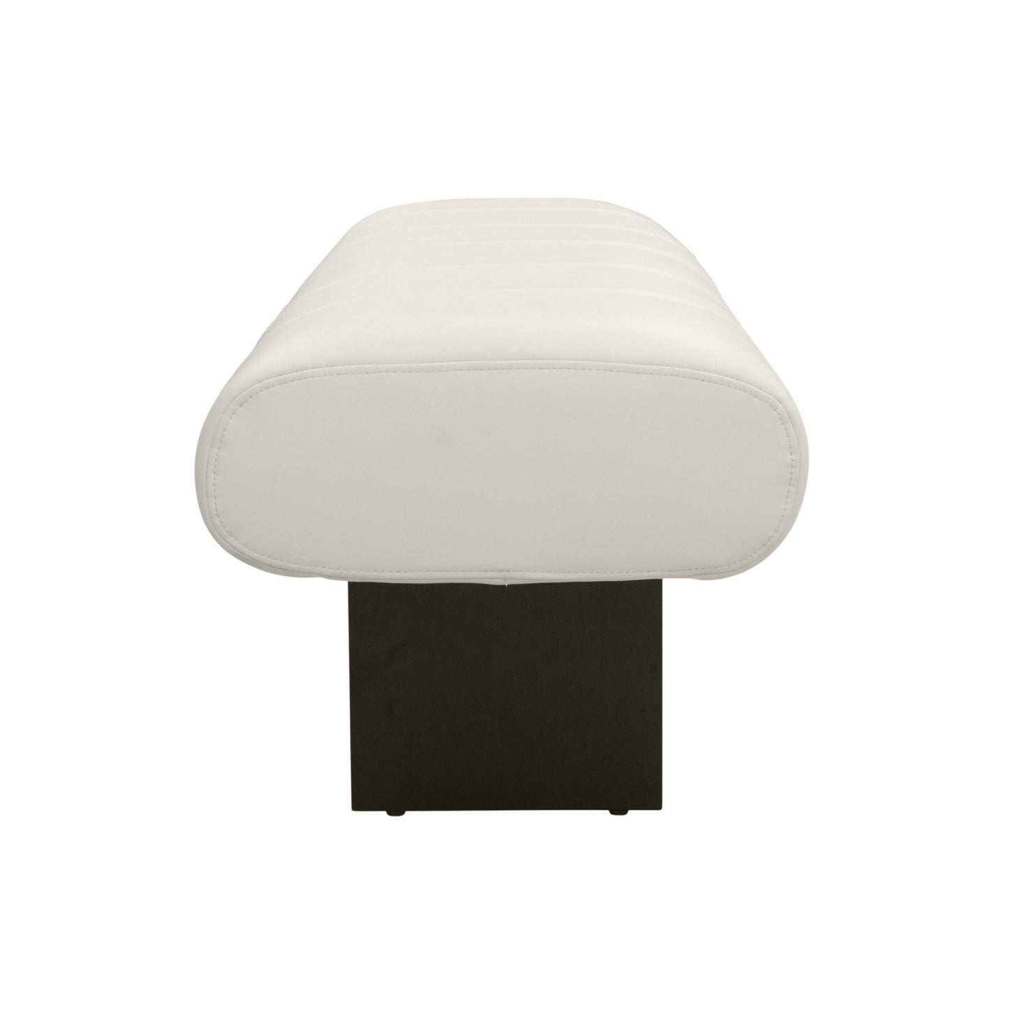 Karol Cream Performance Vegan Leather Bench - Skandi London