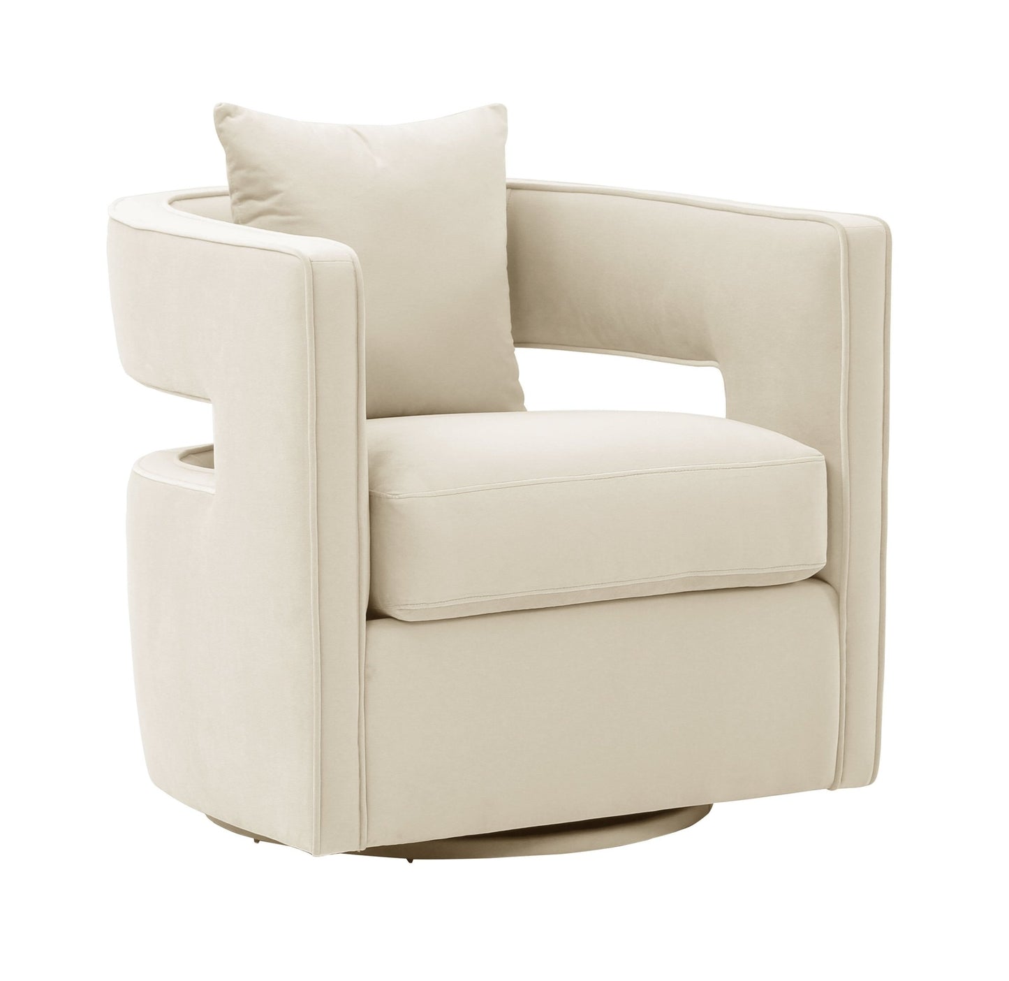 Kennedy Cream Swivel Chair - Skandi London