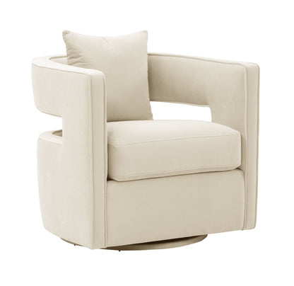 Kennedy Cream Swivel Chair - Skandi London