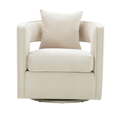 Kennedy Cream Swivel Chair - Skandi London