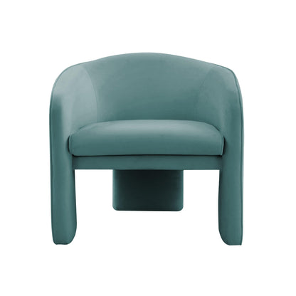 Marla Sea Blue Velvet Accent Chair - Skandi London