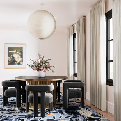 Sloane Black Velvet Chair - Skandi London