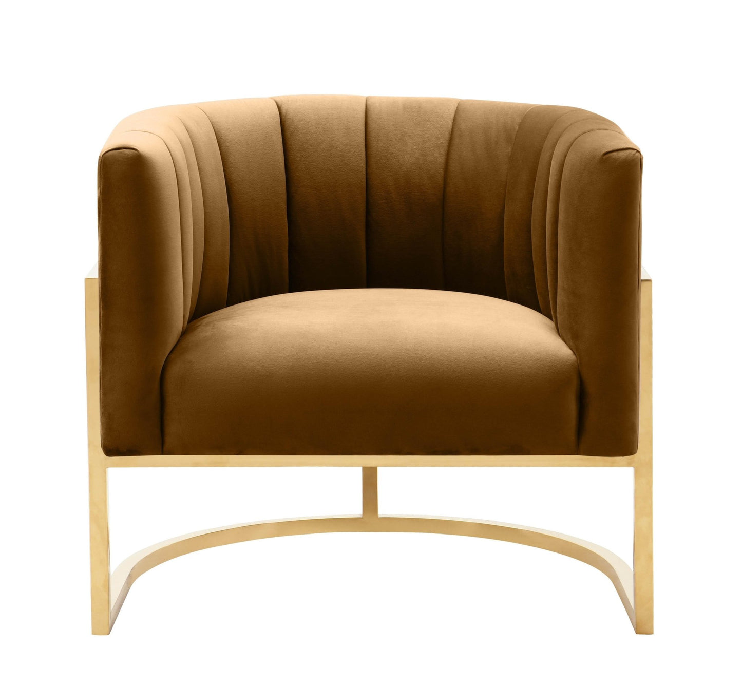 Magnolia Cognac Velvet Chair - Skandi London
