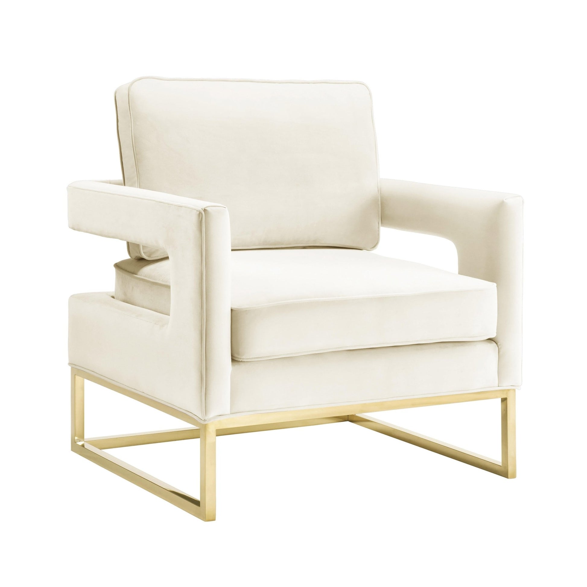Avery Cream Velvet Chair - Skandi London