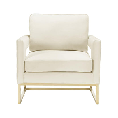 Avery Cream Velvet Chair - Skandi London