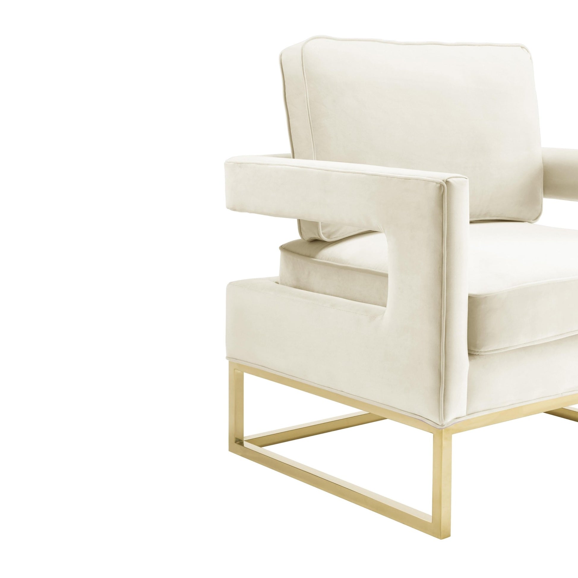Avery Cream Velvet Chair - Skandi London