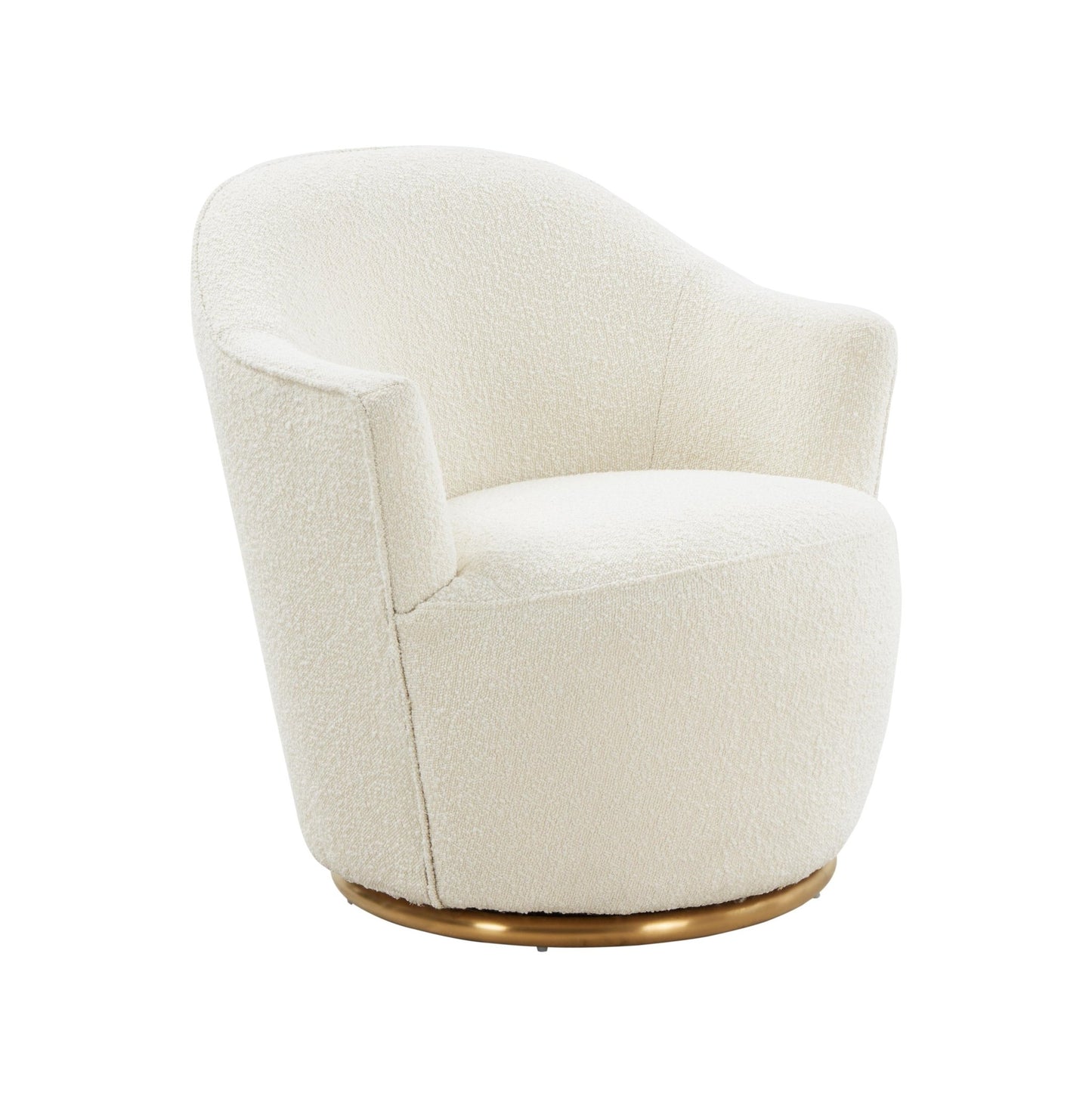 Skyla Boucle Swivel Chair - Skandi London