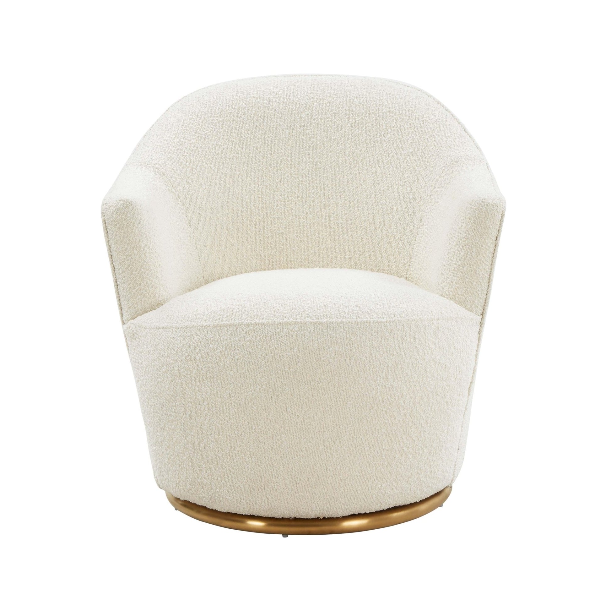 Skyla Boucle Swivel Chair - Skandi London